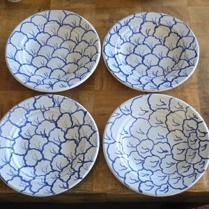 Blue and White Floral Serveware Set